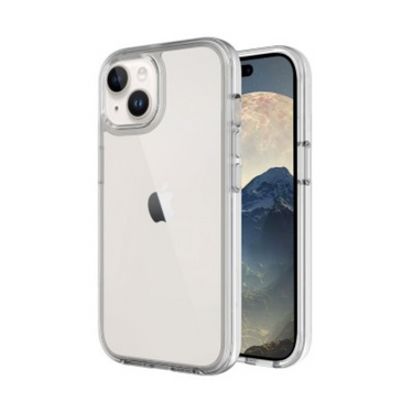 iPhone 15 Shockproof Case Cover with Wireless Charging Support - Easy Grip, Slip-Proof, Screen & Camera Lens Guard - Transparent